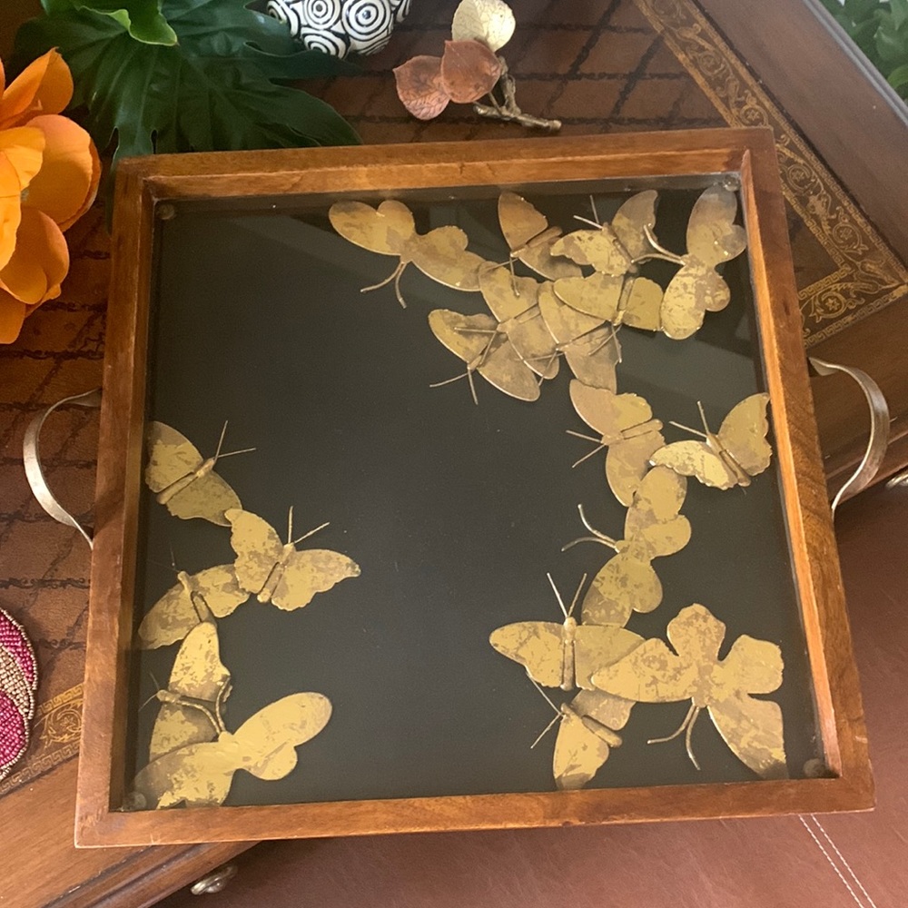Pier 1 decorative Serving tray